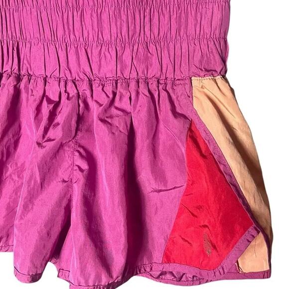 Free People Movement Women’s Size Medium No Way Home Purple Pink Red Shorts - Picture 2 of 6
